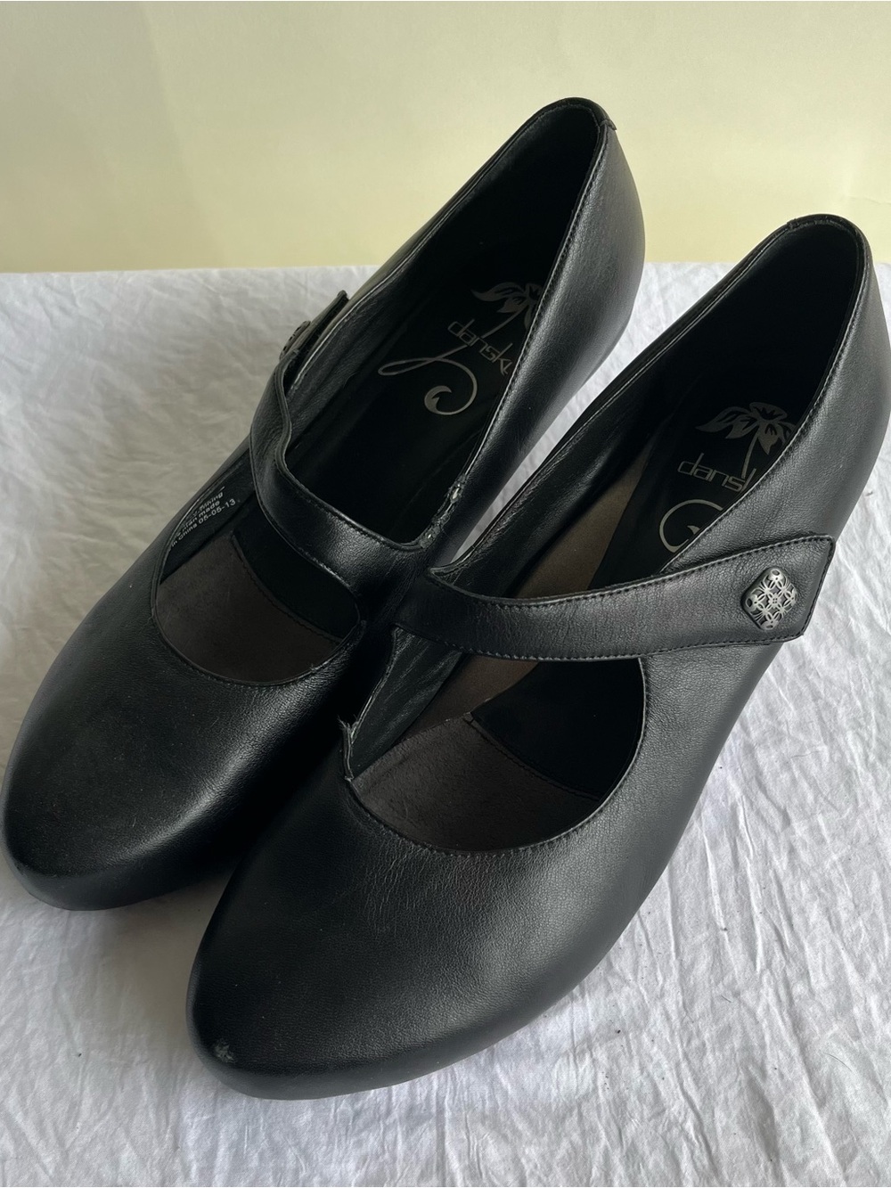Dansko Mary Jane Heels Sz 42 Women’s Black Comfort Shoes